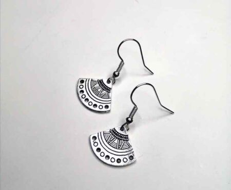 Aztec Triangle Fan Earrings