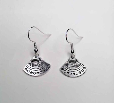 Aztec Triangle Fan Earrings