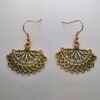 Dangling Fan Design Earrings