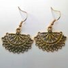 Dangling Fan Design Earrings