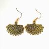 Dangling Fan Design Earrings