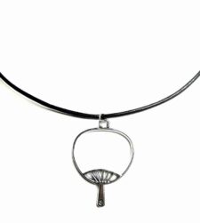 Fixed Fan Hollow Design Chocker Silver Necklace