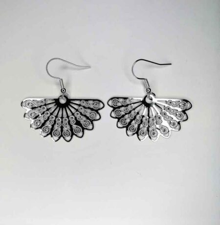 Half Spiral Fan Earrings