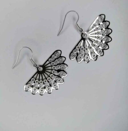 Half Spiral Fan Earrings