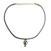 Modern Fan Design Chocker Necklace Bronze