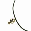 Modern Fan Design Chocker Necklace Bronze